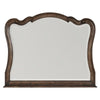 Deborah Dresser Mirror | Arched Frame w Routed Edges | Oak Brown 40x48