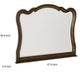 Deborah Dresser Mirror | Arched Frame w Routed Edges | Oak Brown 40x48
