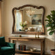 Deborah Dresser Mirror | Arched Frame w Routed Edges | Oak Brown 40x48