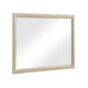Hadly Dresser Mirror | Framed Design | Farmhouse Style | Beige Wood 38x51