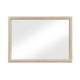 Hadly Dresser Mirror | Framed Design | Farmhouse Style | Beige Wood 38x51