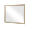 Hadly Dresser Mirror | Framed Design | Farmhouse Style | Beige Wood 38x51