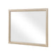 Hadly Dresser Mirror | Framed Design | Farmhouse Style | Beige Wood 38x51