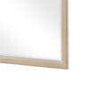 Hadly Dresser Mirror | Framed Design | Farmhouse Style | Beige Wood 38x51