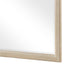 Hadly Dresser Mirror | Framed Design | Farmhouse Style | Beige Wood 38x51