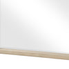Hadly Dresser Mirror | Framed Design | Farmhouse Style | Beige Wood 38x51