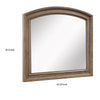 Bely Arched Dresser Mirror | Picture Frame Molding | Antique Brown 37x42