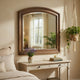 Bely Arched Dresser Mirror | Picture Frame Molding | Antique Brown 37x42