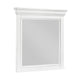 Jena Dresser Mirror | Crown Molded Frame | White Wood | 36x38 Rectangular