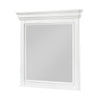 Jena Dresser Mirror | Crown Molded Frame | White Wood | 36x38 Rectangular