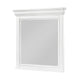 Jena Dresser Mirror | Crown Molded Frame | White Wood | 36x38 Rectangular