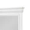 Jena Dresser Mirror | Crown Molded Frame | White Wood | 36x38 Rectangular