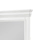 Jena Dresser Mirror | Crown Molded Frame | White Wood | 36x38 Rectangular