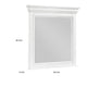 Jena Dresser Mirror | Crown Molded Frame | White Wood | 36x38 Rectangular