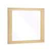 Kery Dresser Mirror | Rectangular Frame | Natural Brown Wood | 37x41