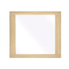 Kery Dresser Mirror | Rectangular Frame | Natural Brown Wood | 37x41