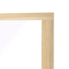 Kery Dresser Mirror | Rectangular Frame | Natural Brown Wood | 37x41