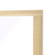 Kery Dresser Mirror | Rectangular Frame | Natural Brown Wood | 37x41