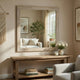 Asmi Dresser Mirror | Framed Design | Dusty Oak Gray Wood | Modern 37x39