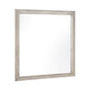 Evy Dresser Mirror | Framed Design | Rustic Gray Wood | 38x38 Square