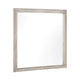 Evy Dresser Mirror | Framed Design | Rustic Gray Wood | 38x38 Square