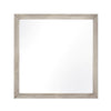 Evy Dresser Mirror | Framed Design | Rustic Gray Wood | 38x38 Square