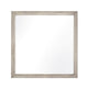 Evy Dresser Mirror | Framed Design | Rustic Gray Wood | 38x38 Square
