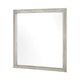 Evy Dresser Mirror | Framed Design | Rustic Gray Wood | 38x38 Square