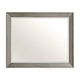 Rimy Dresser Mirror | Framed Antique Gray Wood | Transitional Style 38x47