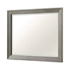 Rimy Dresser Mirror | Framed Antique Gray Wood | Transitional Style 38x47