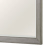 Rimy Dresser Mirror | Framed Antique Gray Wood | Transitional Style 38x47
