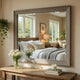 Rimy Dresser Mirror | Framed Antique Gray Wood | Transitional Style 38x47