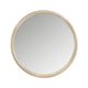 Maty Dresser Mirror | 38x38 Slim Round Design | Light Oak Brown Wood