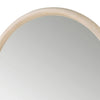 Maty Dresser Mirror | 38x38 Slim Round Design | Light Oak Brown Wood