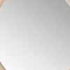 Maty Dresser Mirror | 38x38 Slim Round Design | Light Oak Brown Wood
