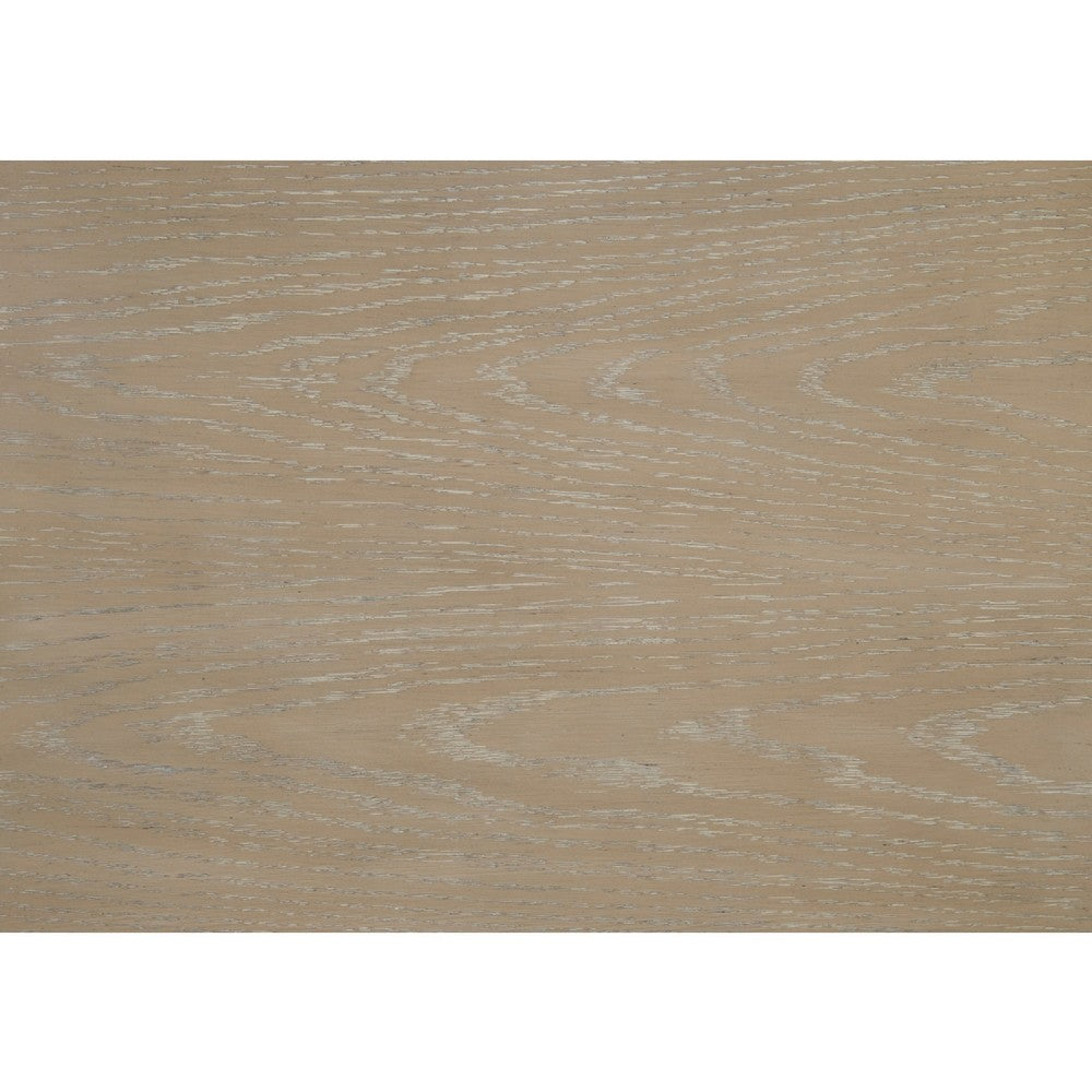 Maty Dresser Mirror | 38x38 Slim Round Design | Light Oak Brown Wood