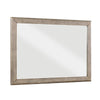Cely Dresser Mirror | 36x52 Picture Frame Molding | Rustic Oak Gray Wood