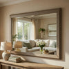 Cely Dresser Mirror | 36x52 Picture Frame Molding | Rustic Oak Gray Wood