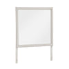 Flo 38x38 Square Dresser Mirror | Picture Frame Molding | Antique White