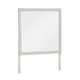 Flo 38x38 Square Dresser Mirror | Picture Frame Molding | Antique White