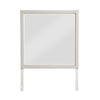 Flo 38x38 Square Dresser Mirror | Picture Frame Molding | Antique White