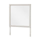 Flo 38x38 Square Dresser Mirror | Picture Frame Molding | Antique White