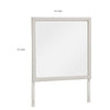 Flo 38x38 Square Dresser Mirror | Picture Frame Molding | Antique White