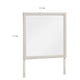 Flo 38x38 Square Dresser Mirror | Picture Frame Molding | Antique White