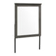 Nemy Dresser Mirror | 38x42 Rectangular Attachable Design | Rustic Gray Wood