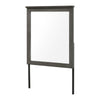 Nemy Dresser Mirror | 38x42 Rectangular Attachable Design | Rustic Gray Wood