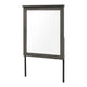 Nemy Dresser Mirror | 38x42 Rectangular Attachable Design | Rustic Gray Wood