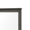 Nemy Dresser Mirror | 38x42 Rectangular Attachable Design | Rustic Gray Wood