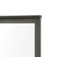 Nemy Dresser Mirror | 38x42 Rectangular Attachable Design | Rustic Gray Wood