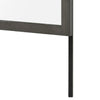Nemy Dresser Mirror | 38x42 Rectangular Attachable Design | Rustic Gray Wood
